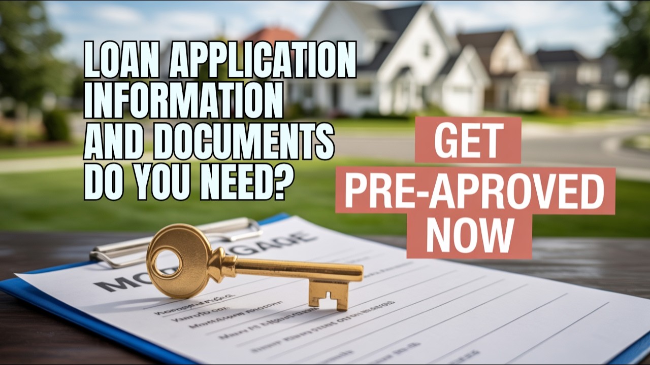 The image emphasizes the importance of having pre-approved loan applications and necessary documents for mortgage approval.