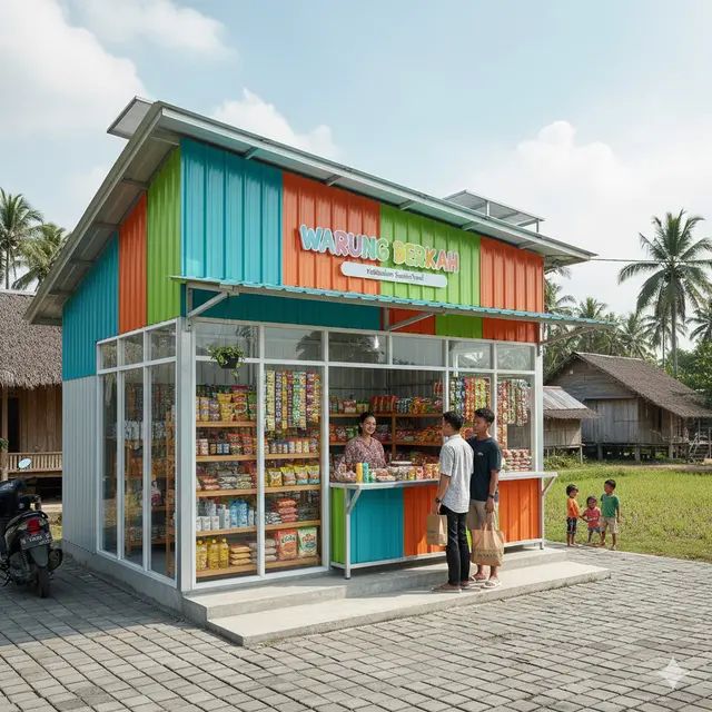 Small neighborhood retail shop serving customers, representing merchant cash advances for small retailers seeking fast working capital