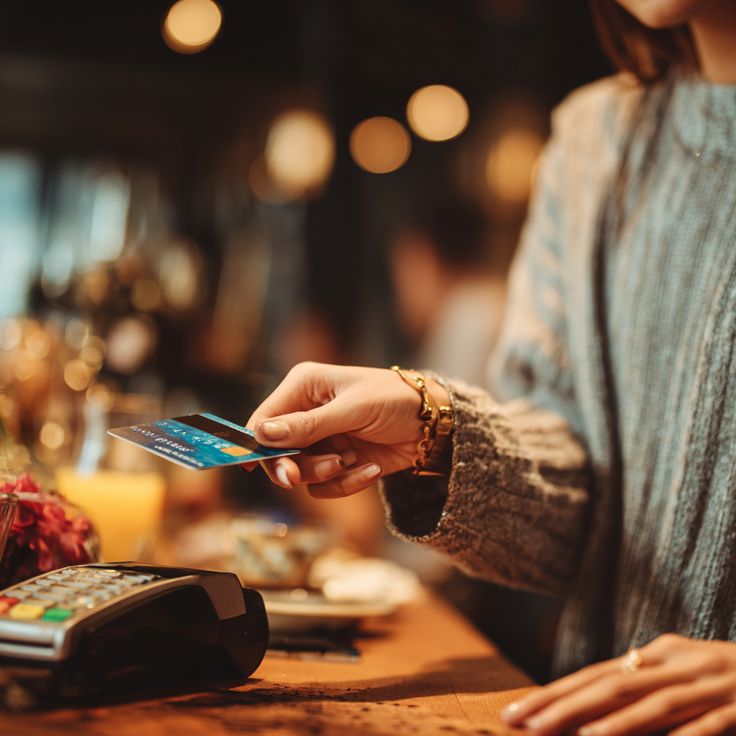 Small business owner accepting card payment through POS machine, representing SME daily sales and flexible merchant cash advance repayments.